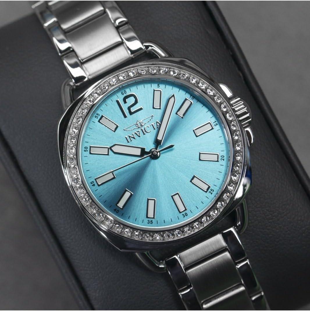 image:imageInvicta Womens 47327 Wildflower Quartz 3 Hand Light Blue Dial Watch