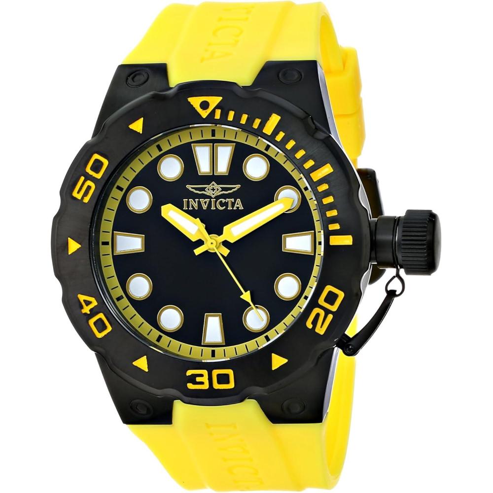 image:imageInvicta Mens 16138SYB Pro Diver Analog Display Swiss Quartz Yellow Watch
