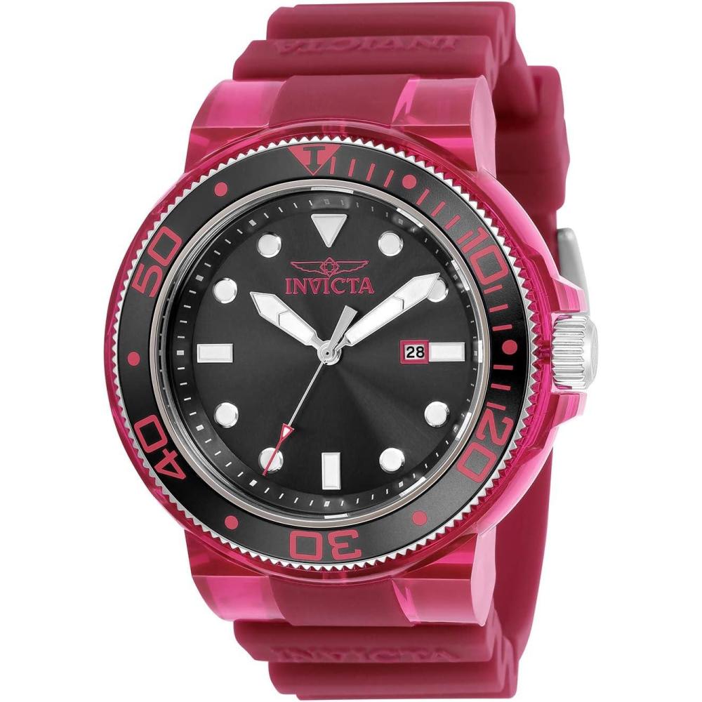 image:imageInvicta Pro Diver Men 5150mm Stainless Steel Plastic Aluminum Black Burgundy Steel Black Dia