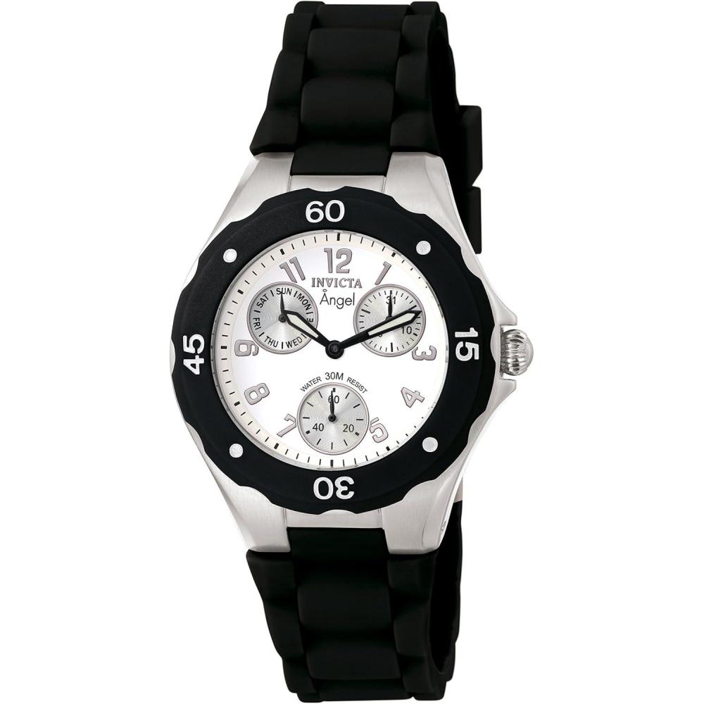 image:imageInvicta Womens 0733 Angel Collection Black Polyurethane Watch