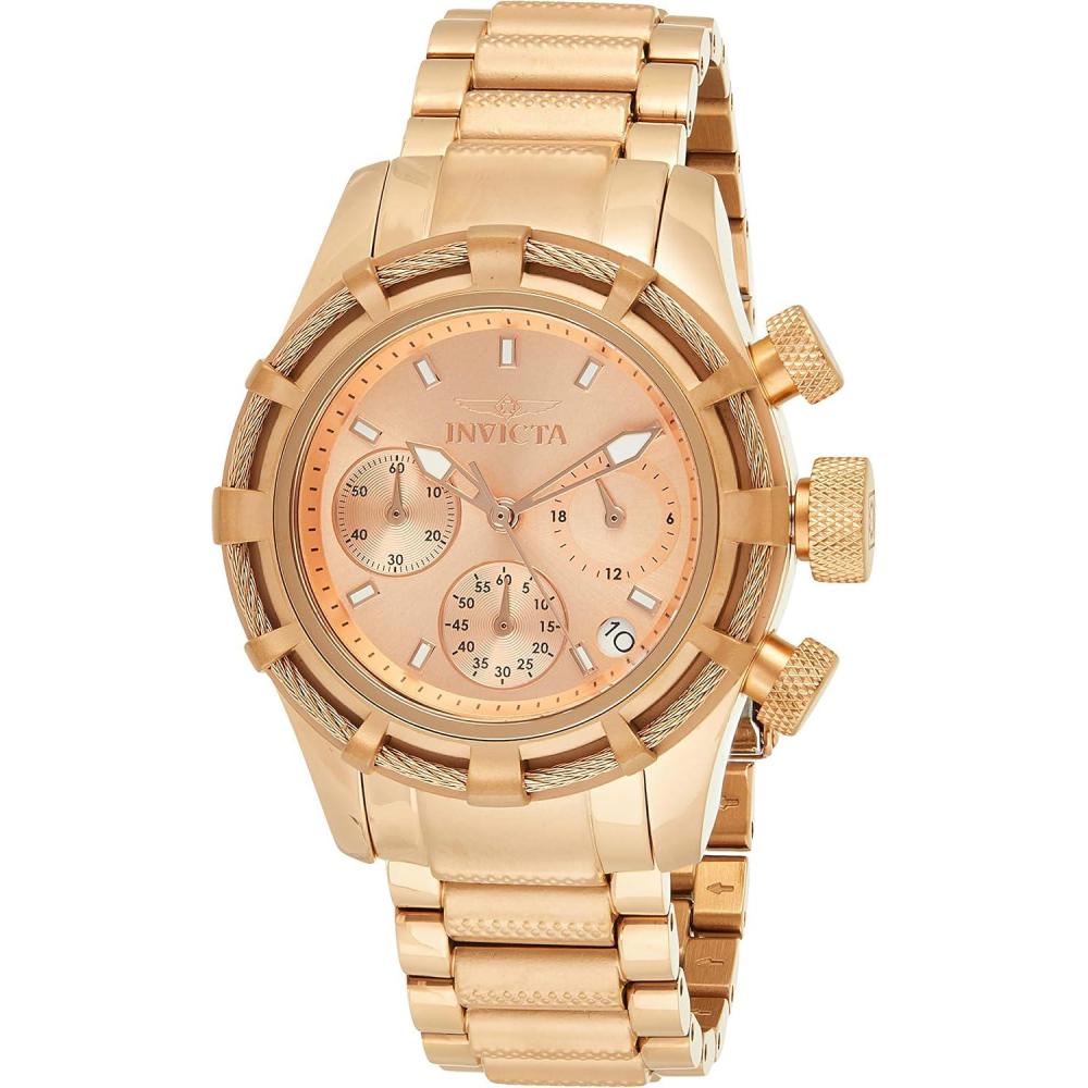 image:imageInvicta Womens 12460 Bolt Reserve Analog Swiss Quartz Rose Gold IonPlated Stainless Steel Watch