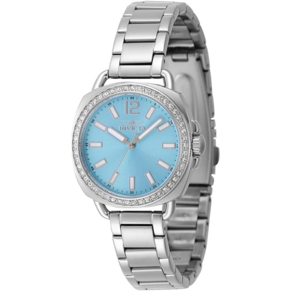 image:imageInvicta Womens 47327 Wildflower Quartz 3 Hand Light Blue Dial Watch