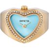 image:imageInvicta Mini Ring Watch Lady 185mm Stainless Steel Gold Light Blue dial VC00 Quartz