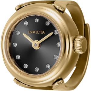 Invicta Angel Women’s Ring Watch – 17.5mm(Gold & Black)