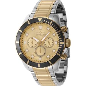 Invicta Men’s 46049 Pro Diver Quartz Chronograph Gold Dial Watch