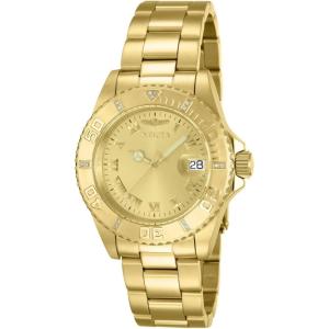 Invicta Men’s Pro Diver 40mm Gold Tone & Rose Gold Tone Stainless Steel Quartz Diamond Accented Watch, Gold/Rose (Model: 12820, 12821)(Gold-Tone/Silver-Tone)