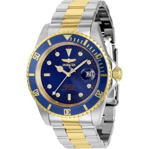 Invicta Pro Diver Men’s Automatic Stainless Steel Watch 43 mm(Bicolour / Blue)