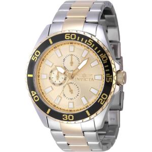 Invicta Pro Diver Stainless Steel Men’s Quartz Watch – 46mm(Two Tone / Black)