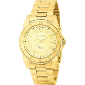 Invicta Women’s 0459 Angel Collection Rhodium-Plated Gold-Tone Watch