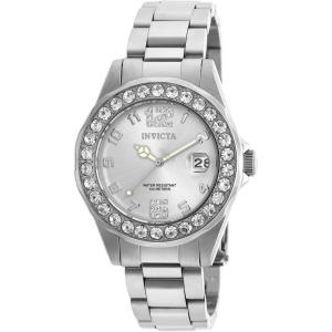 Invicta Women’s 21396 Pro Diver Analog Display Quartz Silver Watch