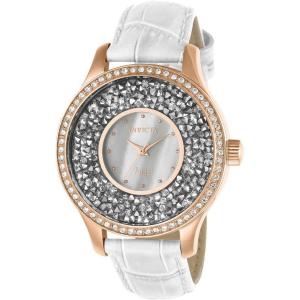 Invicta Women’s 24588 Angel Analog Display Quartz White Watch