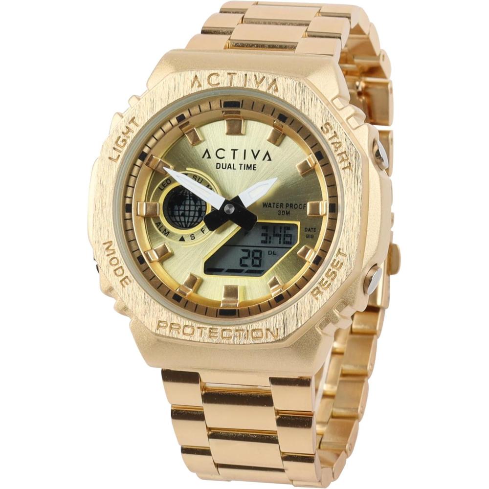 image:imageACTIVA x INVICTA DIGITAL ESSENTIALS Unisex 455mm Alloy Gold Not Applicable dial Electronic Digital