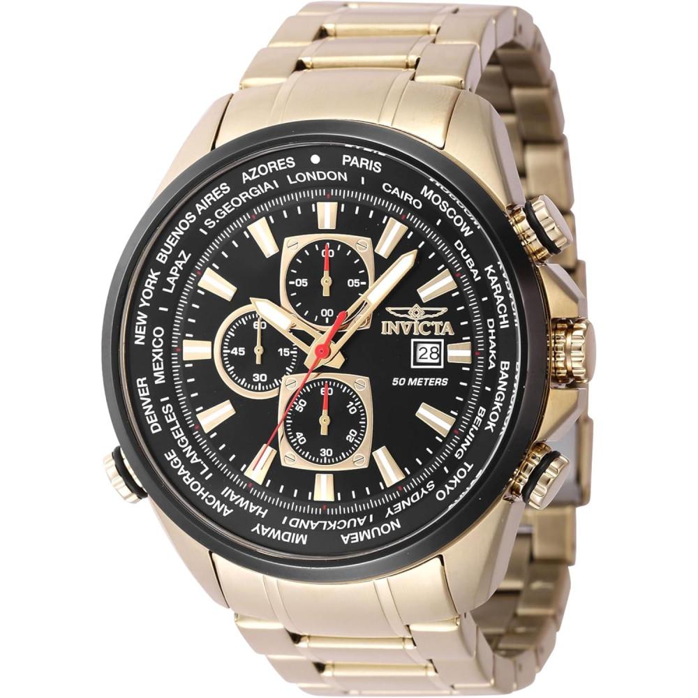 image:imageInvicta Mens Analog Quartz Watch with Stainless Steel Strap 47819 Gold Modern
