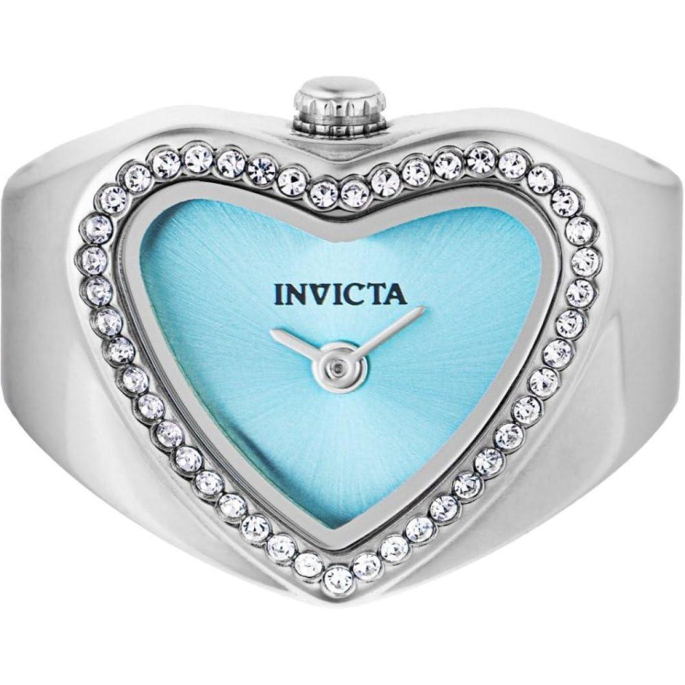 image:imageInvicta Mini Ring Watch Lady 185mm Stainless Steel Steel Light Blue dial VC00 Quartz