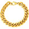 image:imageInvicta Bracelet for Men Stainless Steel Chain Jewelry Thick Polished Curb 14mm 9Gold