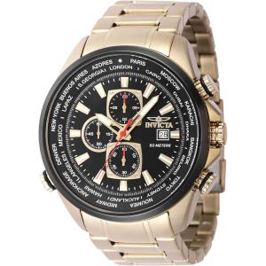 Invicta Men’s Analog Quartz Watch with Stainless Steel Strap 47819, Gold, Modern