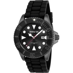 Invicta Men’s Pro Diver Stainless Steel Quartz Watch with Silicone Strap, Black, 22 (Model: 90302)(90305)