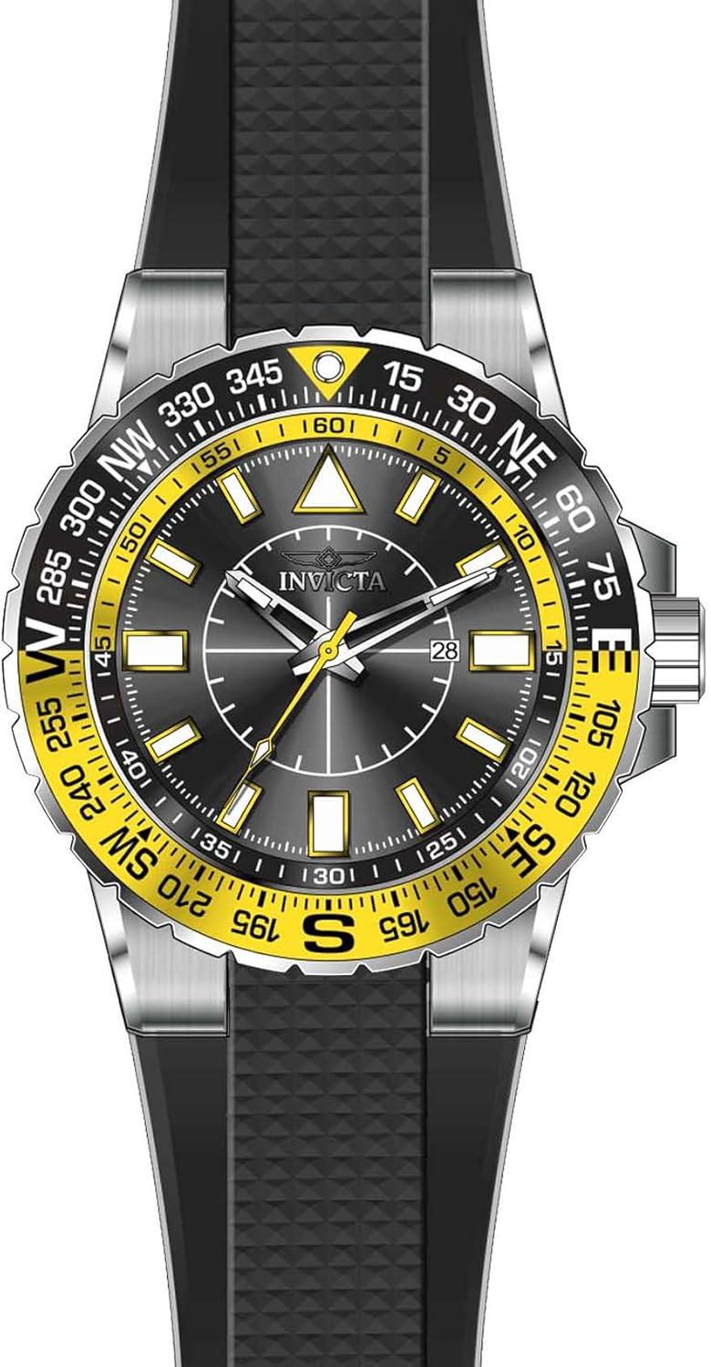 image:imageInvicta Mens 19267 Aviator Analog Display Quartz Black Watch