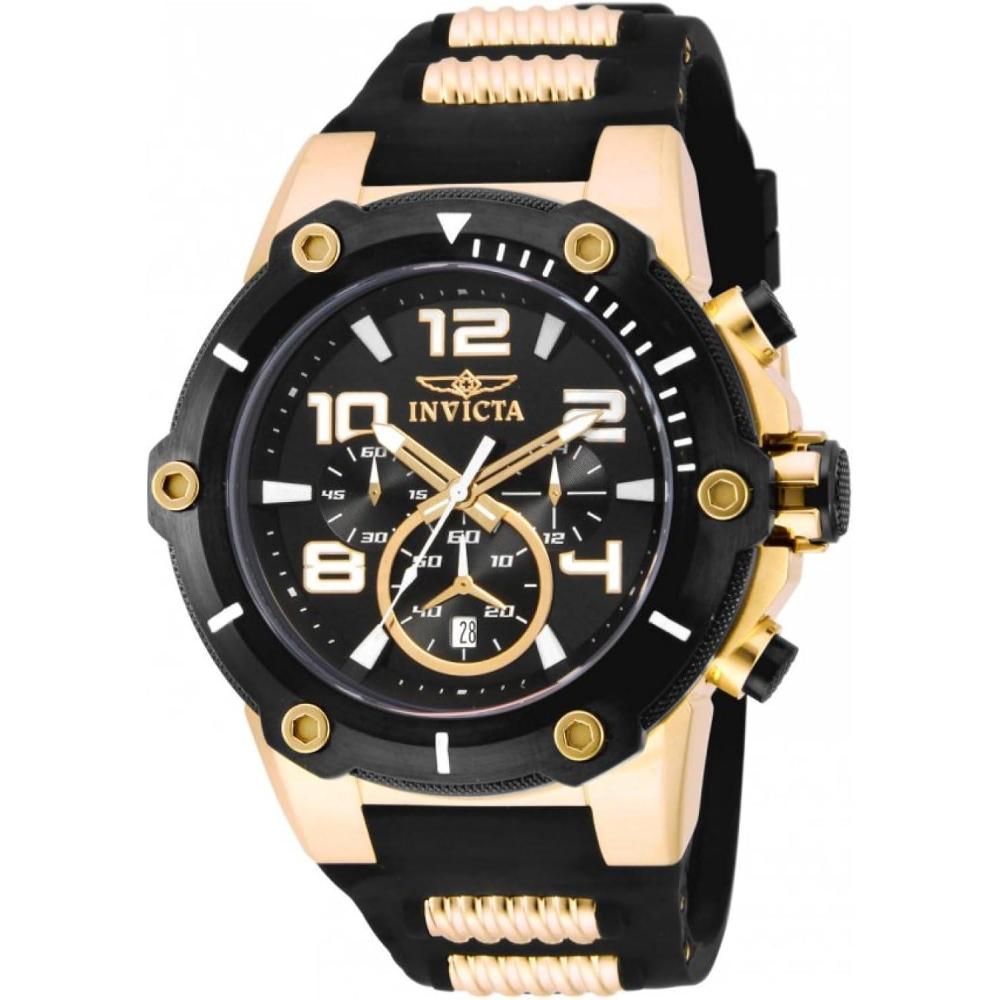 image:imageInvicta Mens 17200 Speedway Analog Display Japanese Quartz Black Watch