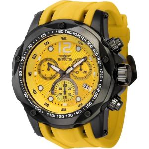 Invicta Speedway Men 51mm Stainless Steel Gunmetal Yellow dial Z60 FE Quartz