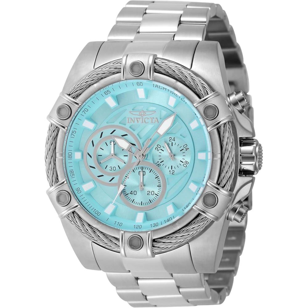 image:imageInvicta Bolt Men 52mm Stainless Steel Steel Light Blue dial VD54 Quartz