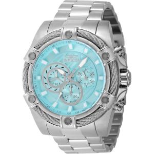 Invicta Bolt Men 52mm Stainless Steel Steel Light Blue dial VD54 Quartz