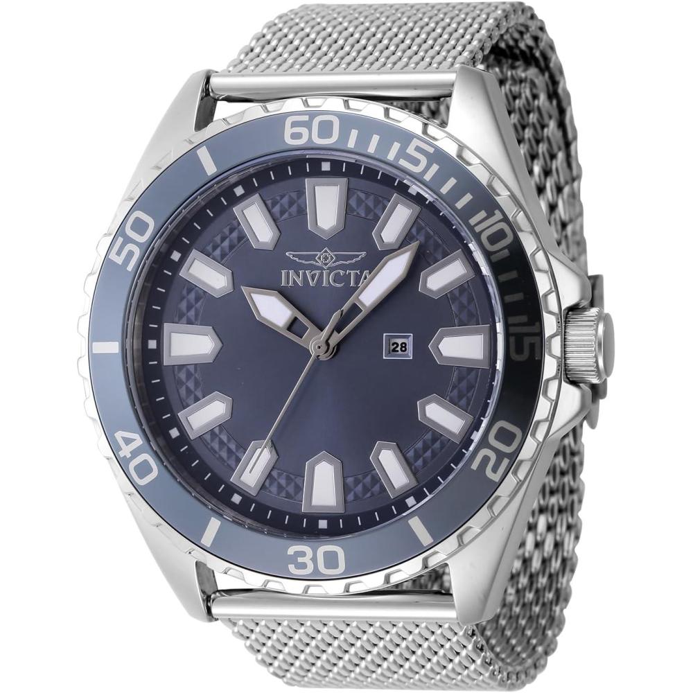 image:imageInvicta Mens Pro Diver 46mm Stainless Steel Quartz Watch Silver Model 46901