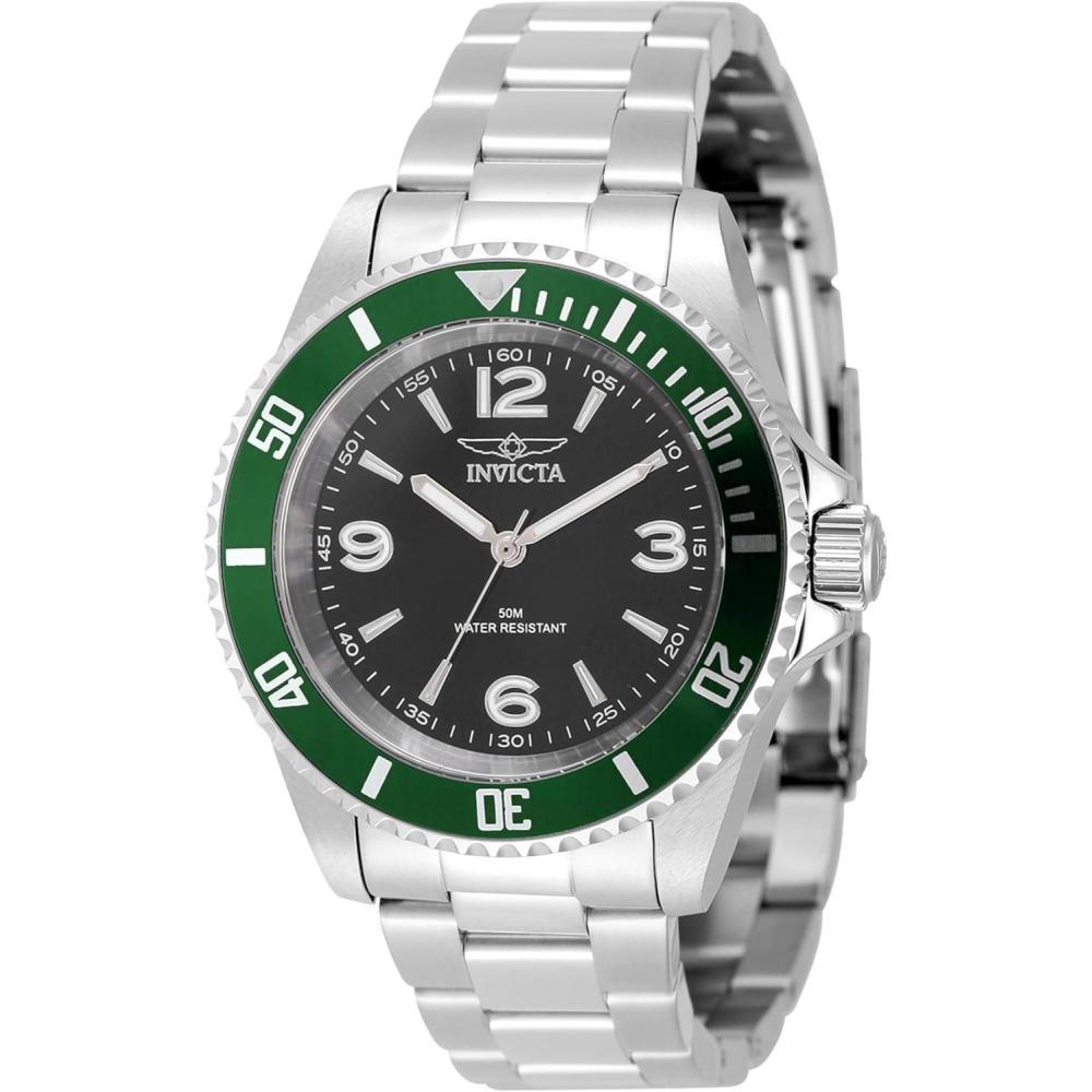 image:imageInvicta Specialty Men 40mm Stainless Steel Steel Black dial PC21J Quartz