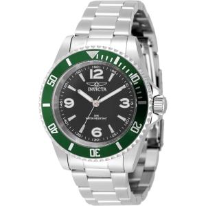 Invicta Specialty Men 40mm Stainless Steel Steel Black dial PC21J Quartz