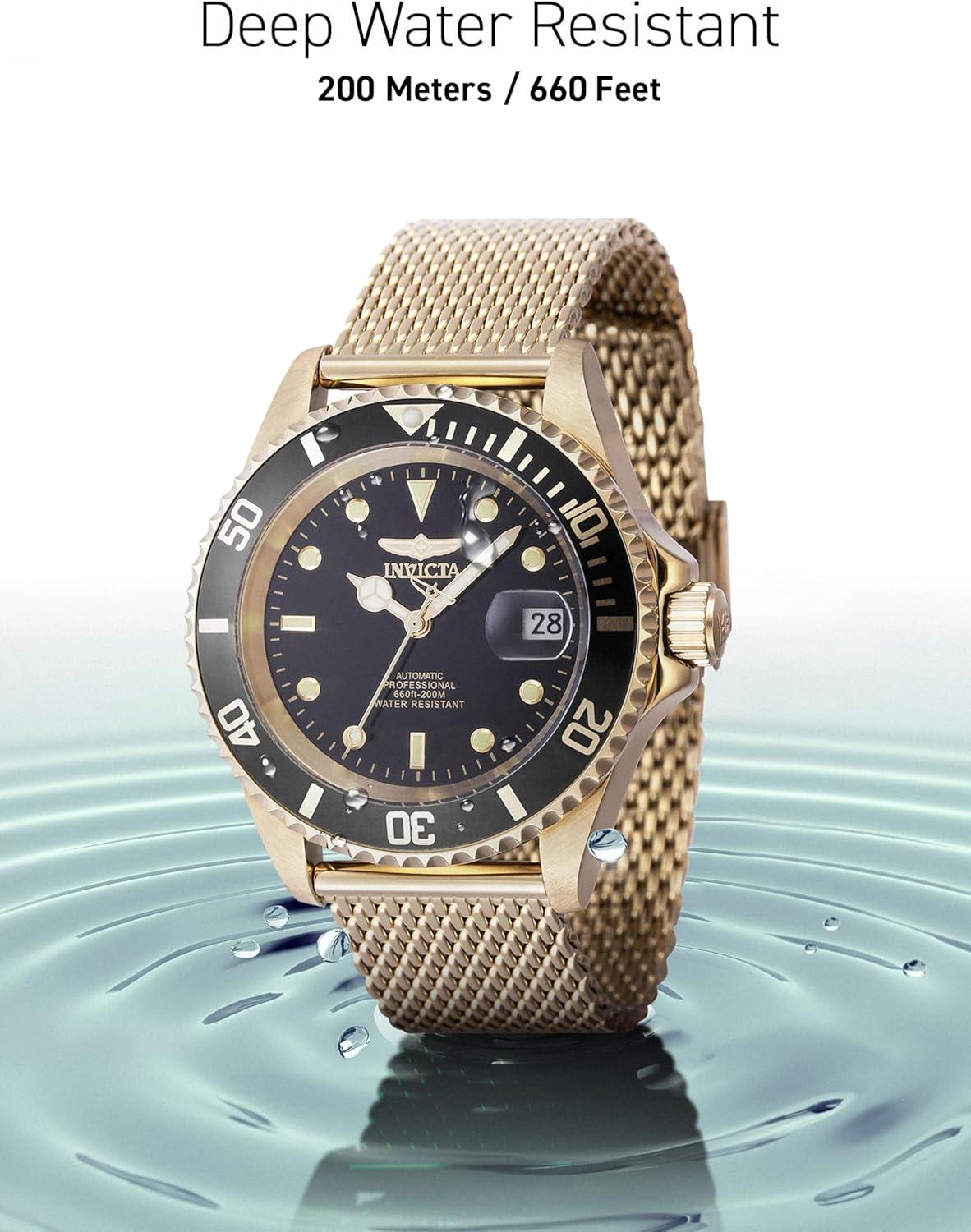 image:imageInvicta Mens Pro Diver Automatic WatchGold Black
