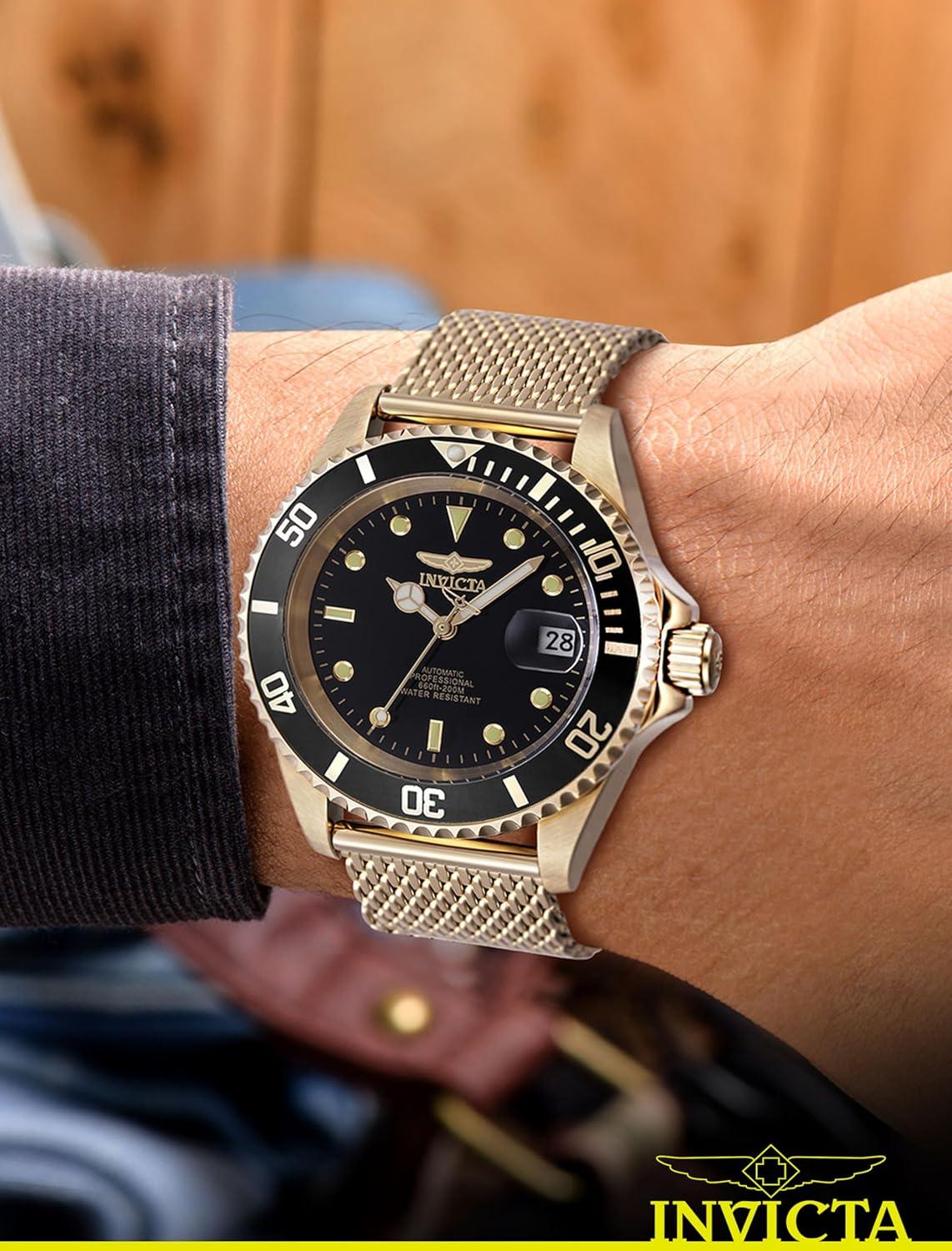 image:imageInvicta Mens Pro Diver Automatic WatchGold Black