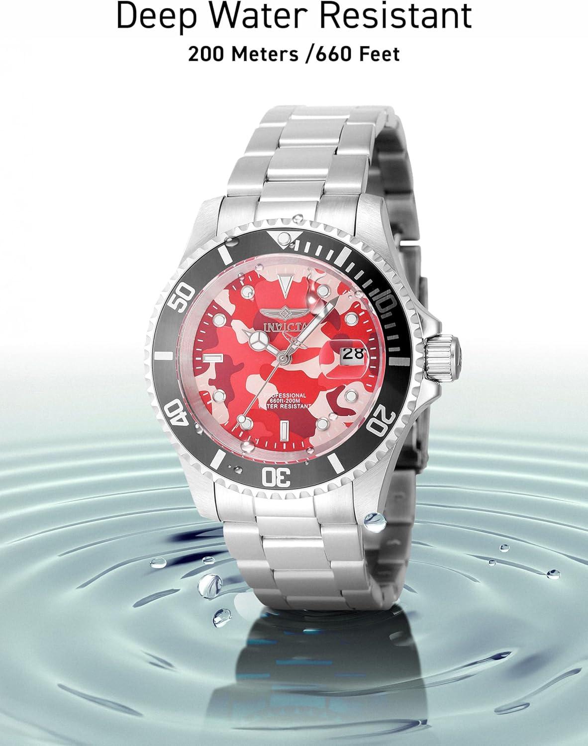 image:imageInvicta Pro Diver Men 40mm Stainless Steel Steel GreyCamouflage dial PC32 Quartz