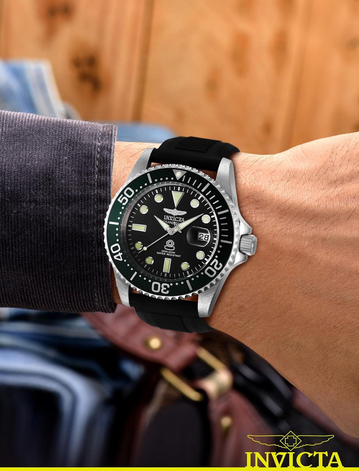 image:imageInvicta Pro Diver Men 42mm Stainless Steel Steel Black dial PC32 Quartz