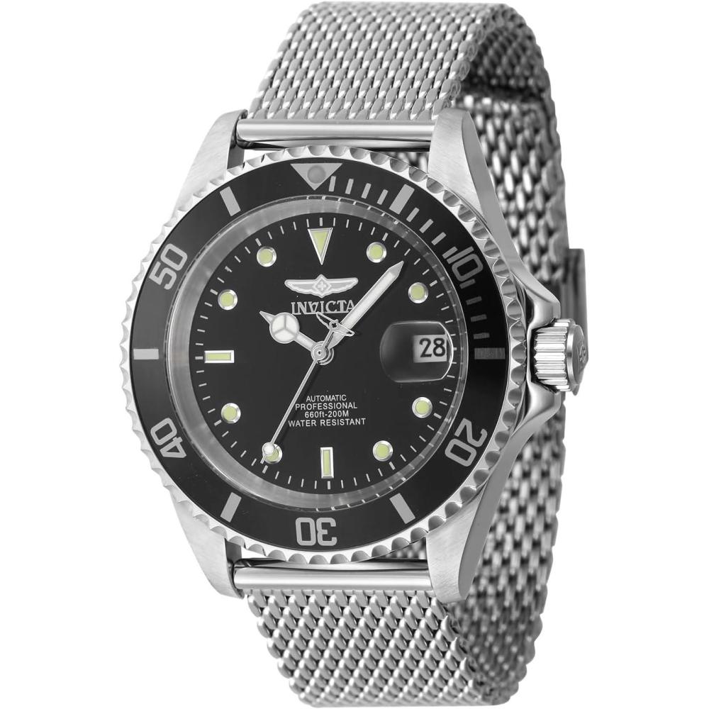 image:imageInvicta Mens Pro Diver Automatic WatchSilver Black