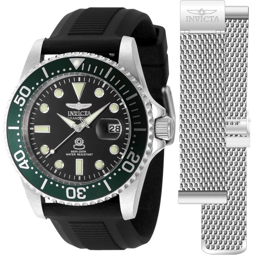 image:imageInvicta Pro Diver Men 42mm Stainless Steel Steel Black dial PC32 Quartz