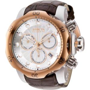 Invicta Men’s 0359 Reserve Collection Venom Chronograph Brown Leather Watch