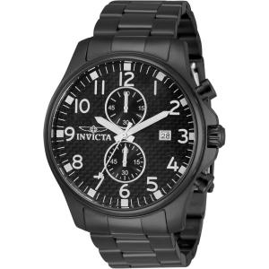 Invicta Specialty Edelstahl Herren Quarzuhrwerk – 48mm(Black)