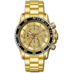 Invicta Specialty Men 45mm Stainless Steel Gold Gold dial VD57 Quartz