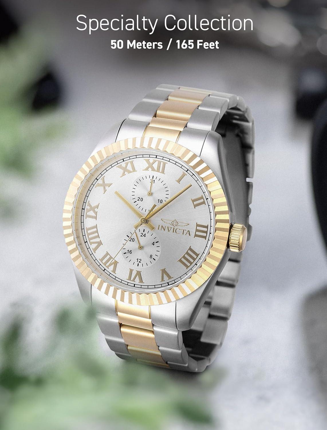 image:imageInvicta Specialty Men 43mm Stainless Steel Steel Silver dial VH61 Quartz
