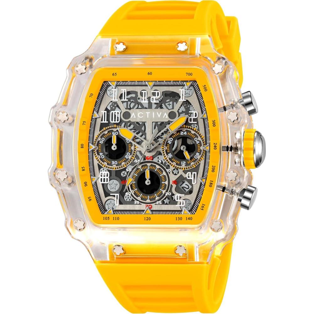 image:imageInvicta Essentials Men 443mm PC Yellow  Transparent White Not Applicable dial PE90 Quartz
