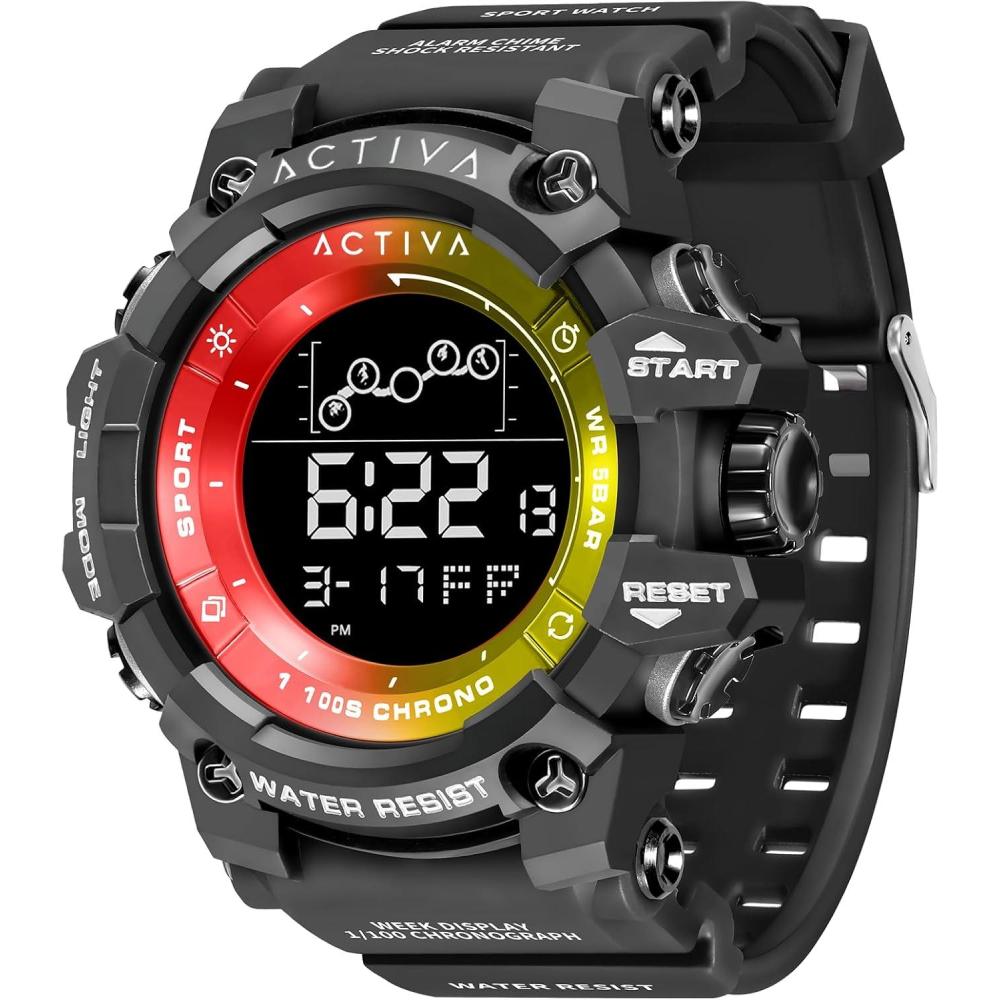 image:imageInvicta Activa Digital Essentials Unisexs Digital WatchBlack