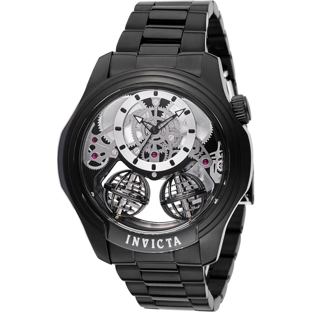 image:imageInvicta Specialty Men 46mm Stainless Steel Black Black dial PC21AF Quartz