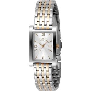 Invicta Women’s Analog Quartz Watch with Stainless Steel Strap(Silver)