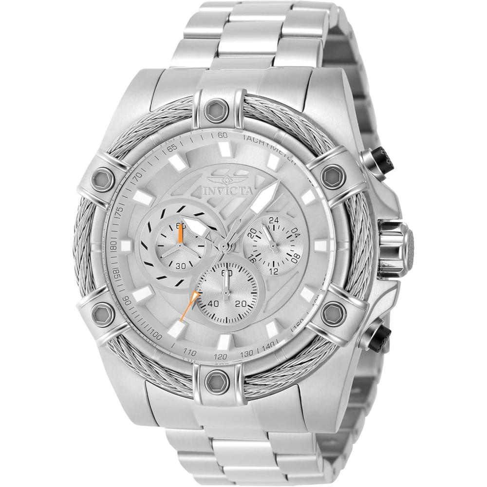 image:imageInvicta Bolt Men 52mm Stainless Steel Steel Silver dial VD54 Quartz