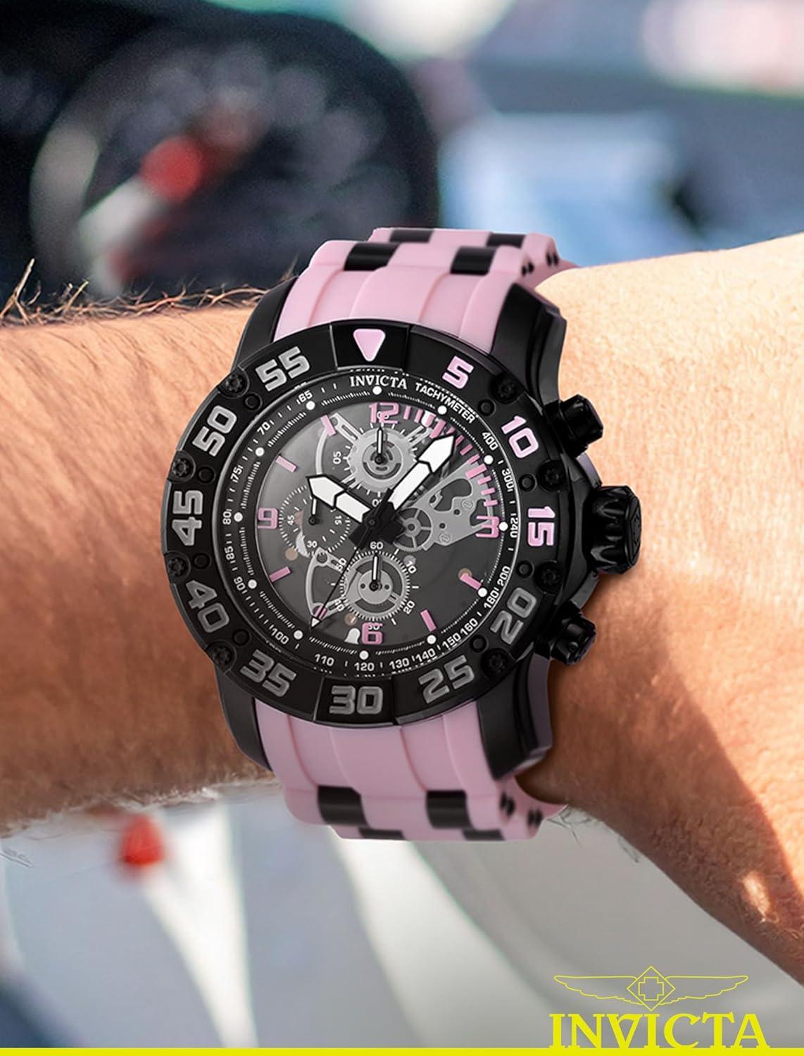 image:imageInvicta Racing Men 48mm Stainless Steel Black Black dial VD55 Quartz