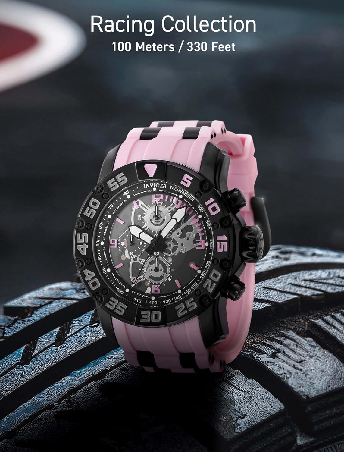 image:imageInvicta Racing Men 48mm Stainless Steel Black Black dial VD55 Quartz