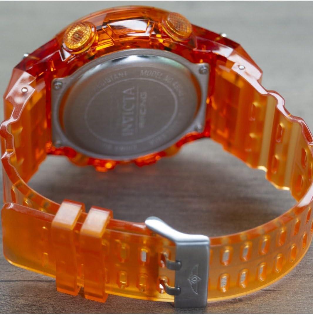image:imageInvicta Racing Men 52mm Plastic Orange Black dial Electronic Digital