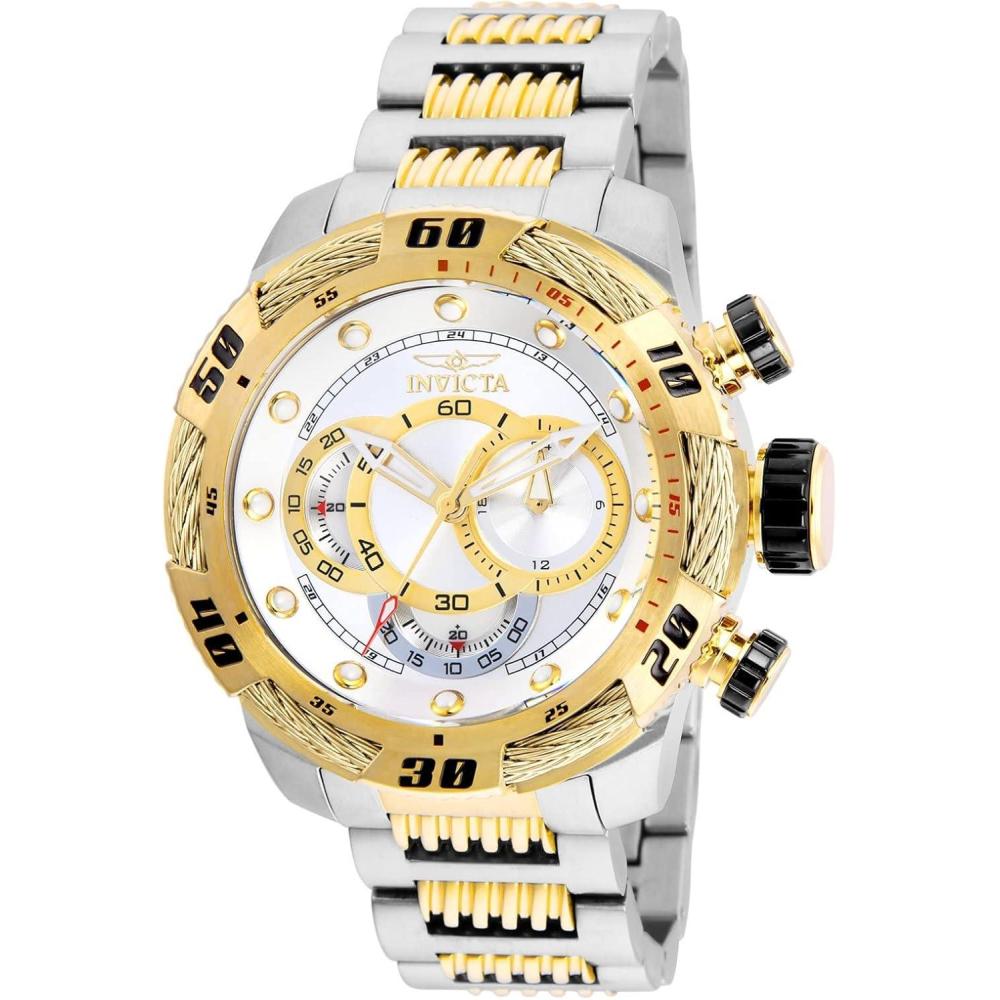 image:imageInvicta Mens 25480 Speedway Analog Display Quartz Two Tone Watch GoldStainless Steel
