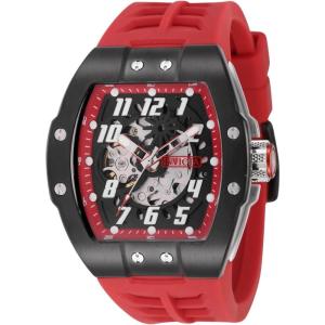 Invicta S1 Rally Men 44mm Stainless Steel Black + Steel Black+Red dial NH70 Automatic