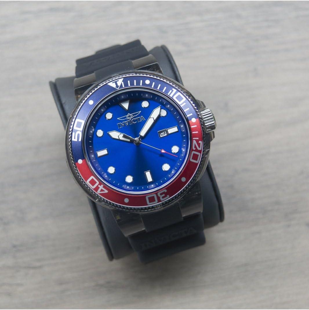 image:imageInvicta Mens Pro Diver 515mm Silicone Quartz Watch Black Model 38883